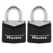 Master Lock 1 / 2 Count (Pack of 1) / Black Keyed Padlocks
