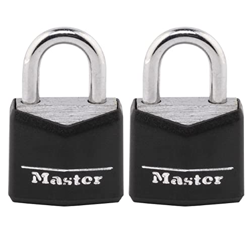 Master Lock 1 / 2 Count (Pack of 1) / Black Keyed Padlocks