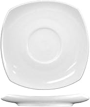 International Tableware - QP-2-5 3/4 in Quad Square Fine Porcelain Saucer