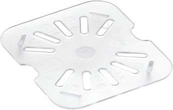 HUBERT Sixth-Size Clear Polycarbonate Drain Shelf for Cold Food Pan - 10 3/7" L x 6 7/16" W