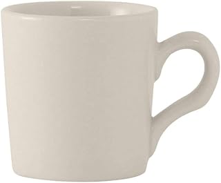 Tuxton TRE-028 Vitrified China Reno/Nevada Accessories Espresso Cup, 2-3/4 oz, Eggshell (Pack of 36),