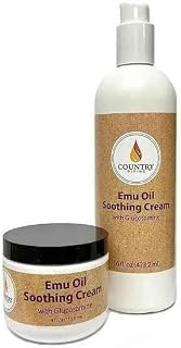 Country Divine Emu Oil Soothing Cream with Glucosamine 4oz. Jar