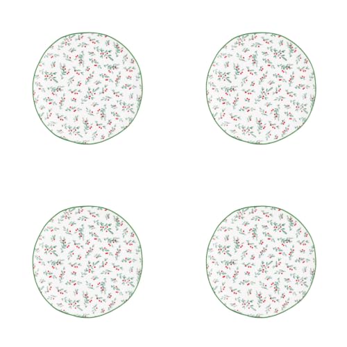 10 Strawberry Street Winter Sprigs / 6" / 1 Appetizer Plates