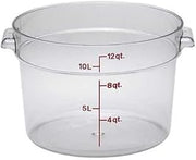 Cambro RFSCW12, 12 qt Polycarbonate Food Storage Container - Camwear Round (78594)