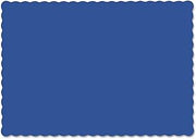 Hoffmaster 310523Paper Placemat, 13-1/2" Length x 9-1/2" Width, Scalloped Edge, Navy (Case of 1000)