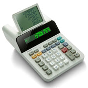 Sharp Compact / Calculator / White Printing