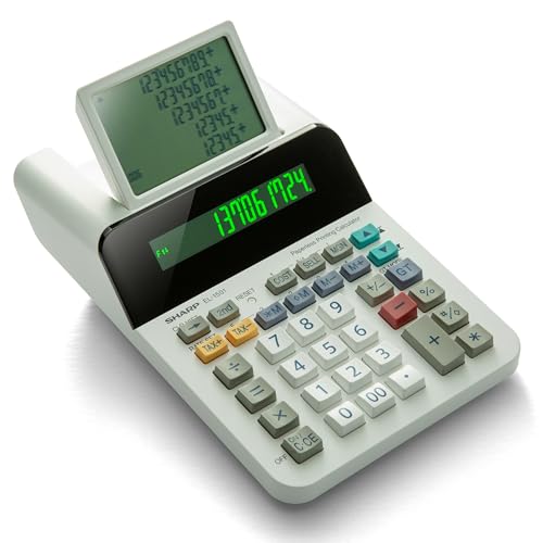 Sharp Compact / Calculator / White Printing