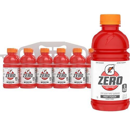 Gatorade Zero Sugar - Fruit Punch / 12 Fl Oz (Pack of 12) / red Sports Drinks