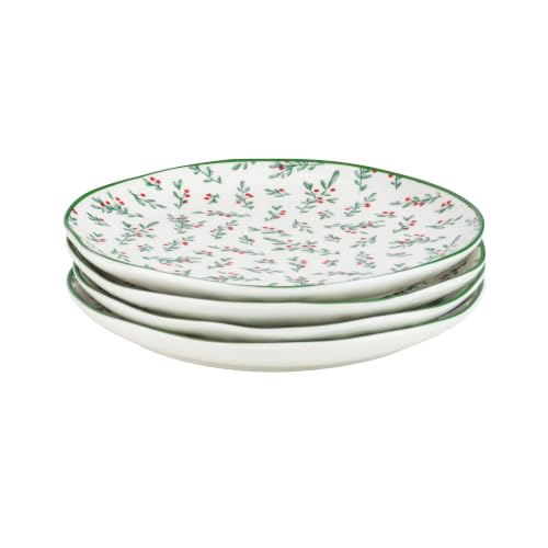 10 Strawberry Street Winter Sprigs / 6" / 1 Appetizer Plates