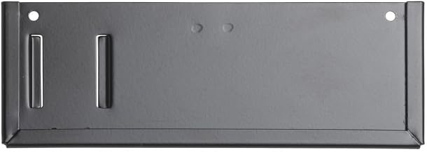 HUBERT Black Metal Sign Holder with 1" Deep Bracket – Fits 7" x 2.5" Signs