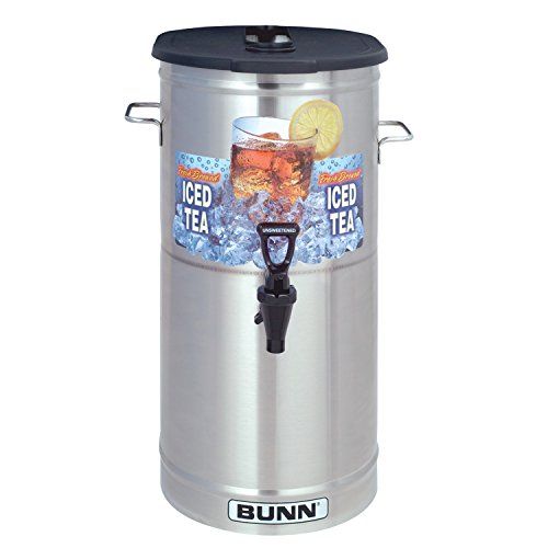 Bunn 4-Gallon / Brew-Thru Lid / Stainless Steel Iced Beverage Dispensers