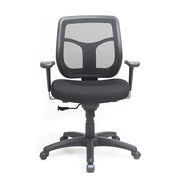 Eurotech Black / Upgraded Seat with Authentic TEMPUR-Material / 26 inches (W) x 19.3 inches (D) x 35 inches ( Home Office Desk Chairs