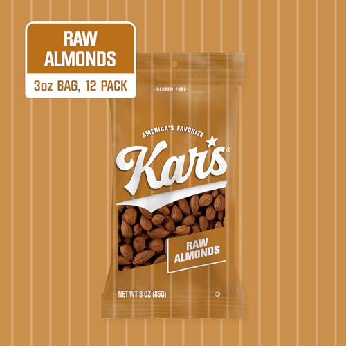Kar's Raw Almonds / 3 Ounce (Pack of 12) / 1 Almonds
