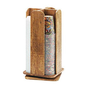 Revolving Cup and Lid Organizer by CAL-MIL – 18.5" Height, 9" Width, 9" Length, Wood, brown, Model 378-99