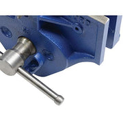 Record 52-1/2ED Quick Release Woodworker's Vise (with "Dog") by IRWIN – 9in Quick Release & Dog, Alloy Steel, Silver, Model IWT5212ED