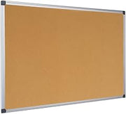 MasterVision Maya Series Self-Healing Cork Bulletin Board, Wall Mounting Push Pin Cork Board, 48" x 72", Aluminum Frame