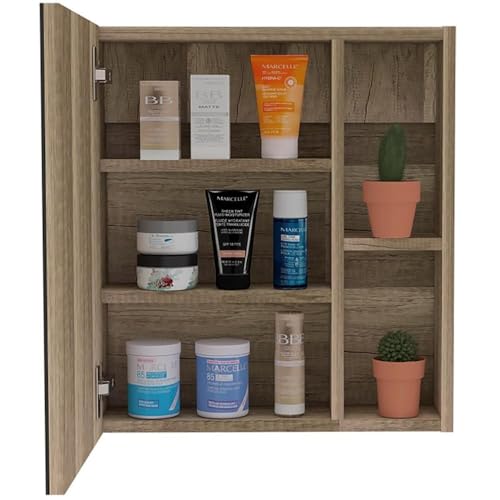 Tuhome Pine / 19.5" H x 17.7" W x 5.4" D / Modern Medicine Cabinets