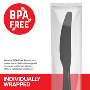 Stock Your Home Knives / 7.5"L x .75"W / Black Knives
