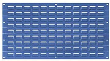 Global Industrial Louvered Wall Panel, 18x19, Blue - Lot of 4