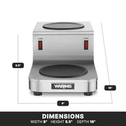 Waring Double Plate Warmer / Stainless Steel / 1 Beverage Warmers