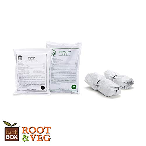 Replant Kit by EarthBox – Root & Veg, Dolomite, White, Pack of 5, Model 81108