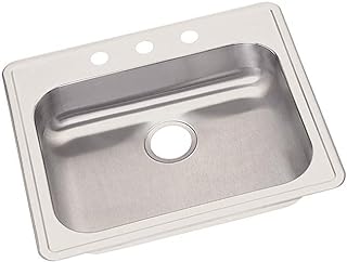 Elkay GE125213 Dayton Single Bowl Drop-in Stainless Steel Sink