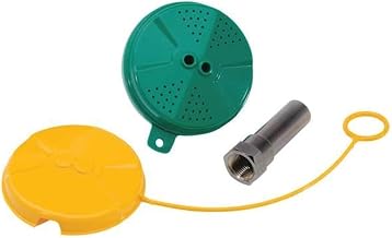 Haws SP65 Axion MSR Eye/Face Wash Head with Inverted Directional Flow, Green/Yellow/Silber