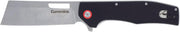 Cummins Cleaver Pocket Knife Folding 3.5-Inch Blade CMN4723 - Folding Knife with Frictionless Ball-Bearing Pivot for Easy Open Close - Black