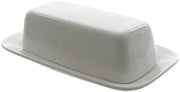 10 Strawberry Street Whittier Covered Butter Dish, Set of 2, White