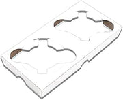 SOUTHERN CHAMPION TRAY SCT 10006 Cupcake Insert, White, Holds 2 cupcakes, Fits standard or Jumbo sized cupcakes, Sturdy and Disposable (Case of 200)