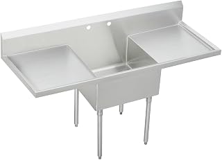 Elkay SS8124LR0 Commercial Sink, Lustrous Satin Finish