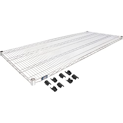 Chrome Wire Shelf by Nexel – 72" x 24" x 1.25", Alloy Steel, Chrome, Model 188564
