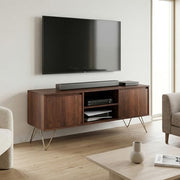 SIMPLIHOME Umber Brown / 60 inch / Rectangle Television Stands & Entertainment Centers