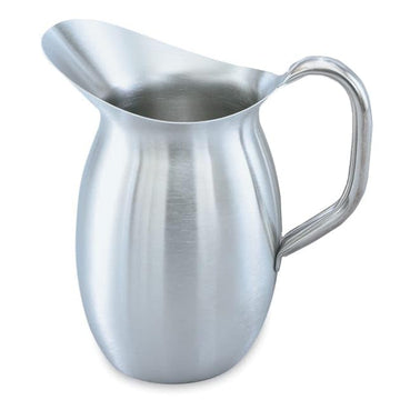 Satin Finish S/S 4.13 Quart Bell-Shaped Pitcher by Vollrath – 132.2 Ounces, 4.13 quarts, Stainless Steel, Silver, Model 82040