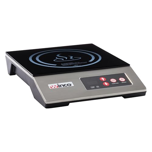 Winco 1800 W (120V, NEMA 1-15P Plug) / Silver/Black / Countertop Countertop Burners