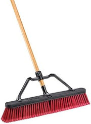 Libman 1580984 24 in. Multicolor High Power Polymer Fiber Multi-Surface Push Broom Pack of 4