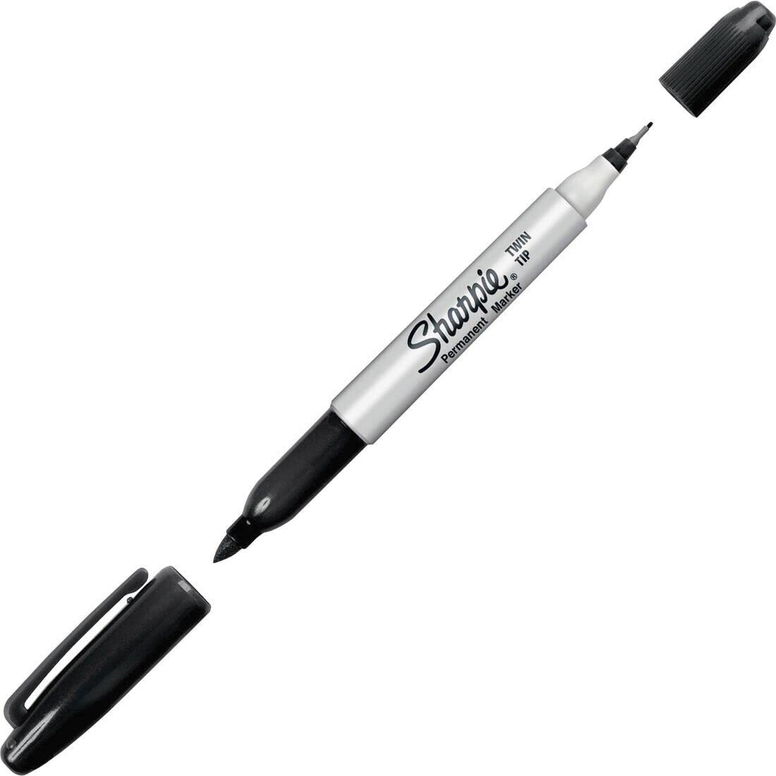 Twin-Tip Permanent Marker by Sharpie – 1 Count (Pack of 1), Plastic, Black, Model 32201