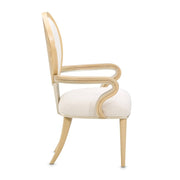 Camellia Field Brown Dining Arm Chair Set of by Michael Amini – Solid; Manufactured Wood, Caramel, Model N9090004-134