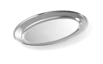 Oval Serving Dish by Hendi – 245x170mm, Silver, Model 404102