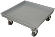 CRESTWARE 22" x 22" x 4-1/2" Plastic Dish Dolly, Gray RDOLLY2-1 Each