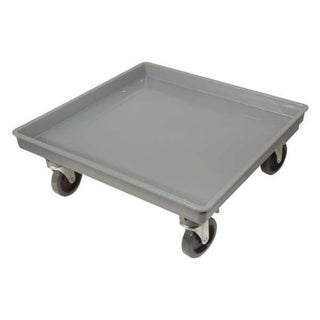 22" x 22" x 4-1/2" Plastic Dish Dolly by CRESTWARE – 22 x 22 x 4.5 inches, Plastic, Grey, Model rdolly2