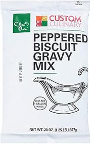 Custom Culinary PanRoast Peppered Biscuit Gravy Mix, 20 Ounce