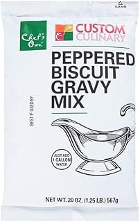 Custom Culinary PanRoast Peppered Biscuit Gravy Mix, 20 Ounce