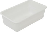 White Plastic Storage Lug - 26 1/2"L x 15 1/2"W x 8"D