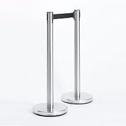 American Metalcraft RBSS S/S Barrier System Set with 2 Poles/Bases