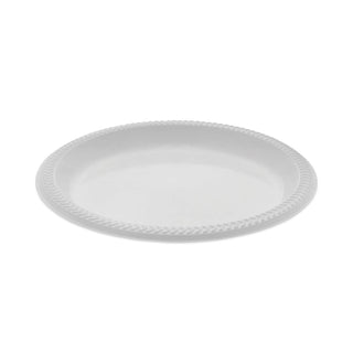 Pactiv Meadoware Impact Round Plate White by Pactiv Corp. – Medium, Polystyrene, White, Pack of 400, Model YMI9