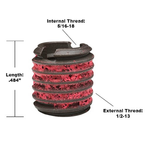 Thread Insert by E-Z LOK – 27/64", Carbon Steel, Red, Pack of 10, Model 329-5