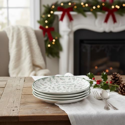 10 Strawberry Street Winter Sprigs / 6" / 1 Appetizer Plates