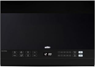 Summit 24” Over the Range Microwave, Black - MHOTR242B | 1.4 cu.ft. Capacity, Under Cabinet Ventilation, Installation Equipment Included.