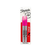 Sharpie 2 Count (Pack of 1) / Magenta / Standard Packaging Permanent Markers
